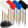 RZUTKI DART ZESTAW 12SZT. + GROTY 21658 - KOMPLET DO GRY W RZUTKI