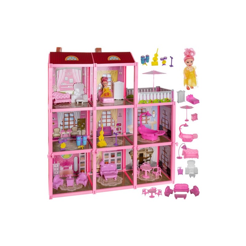 DOMEK DLA LALEK KRUZZEL 65CM - KOMPAKTOWY I FUNKCJONALNY