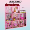 DOMEK DLA LALEK KRUZZEL 65CM - KOMPAKTOWY I FUNKCJONALNY