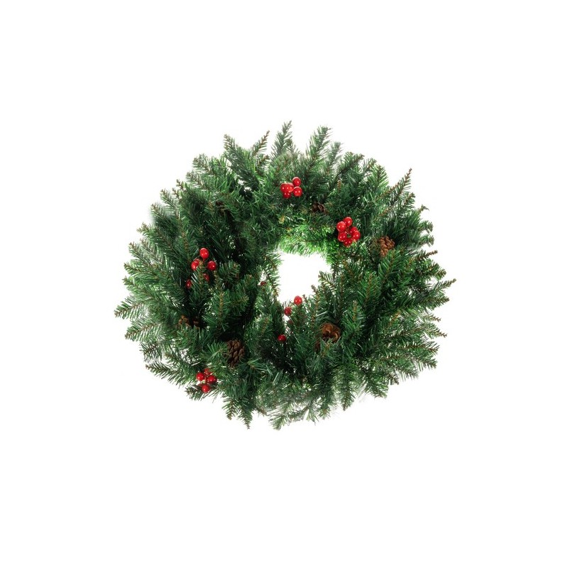 STROIK ŚWIĄTECZNY WIANEK NA DRZWI DEKORACJA 60CM XXL - GĘSTA I ELEGANCKA OZDOBA