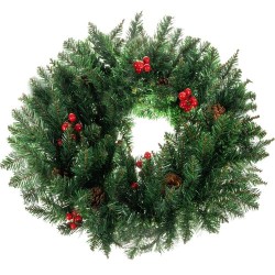 STROIK ŚWIĄTECZNY WIANEK NA DRZWI DEKORACJA 60CM XXL - GĘSTA I ELEGANCKA OZDOBA
