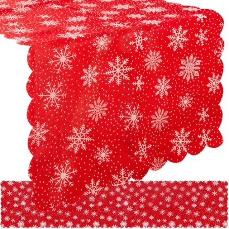 BIEŻNIK ŚWIĄTECZNY 185X35CM RUHHY 22786 - IDEALNA OZDOBNA NA STÓŁ