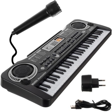 KEYBOARD ORGANY ELEKTRONICZNE 61 KLAWISZY - IDEALNY DLA POCZĄTKUJĄCYCH MUZYKÓW