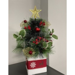 CHOINKA ŚWIĄTECZNA 45CM - KOMPAKTOWA DEKORACJA ŚWIĄTECZNA