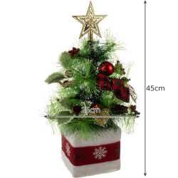 CHOINKA ŚWIĄTECZNA 45CM - KOMPAKTOWA DEKORACJA ŚWIĄTECZNA