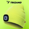 CZAPKA ZIMOWA Z LATARKĄ ŻÓŁTA TRIZAND 22664 - KOMFORT I WIDOCZNOŚĆ