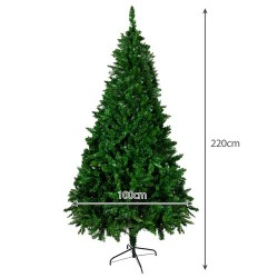 CHOINKA 2.2M 22318 - WYSOKA I EFEKTOWNA DEKORACJA ŚWIĄTECZNA