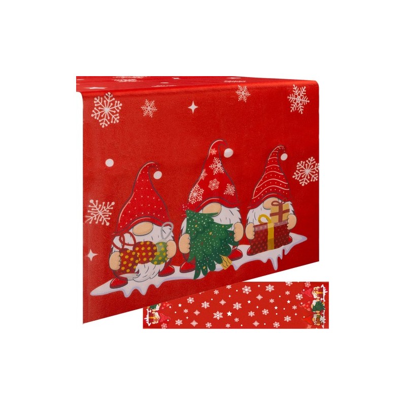 BIEŻNIK ŚWIĄTECZNY 220X40CM RUHHY 22483 - ELEGANCKI DODATEK NA ŚWIĘTA