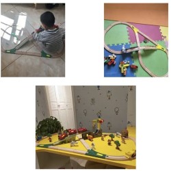 KOLEJKA DREWNIANA- TOR KRUZZEL 22495 - ZABAWA I KREATYWNOŚĆ DLA DZIECI