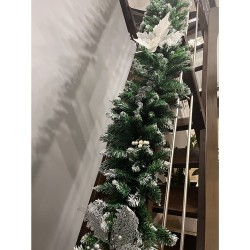 GIRLANDA CHOINKOWA OŚNIEŻONA 2.7M HQ 22326 - KLIMATYCZNY DODATEK DO ŚWIĄT