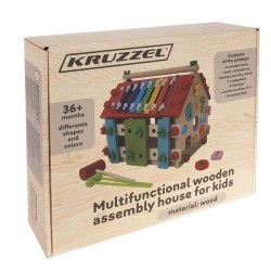 DOMEK EDUKACYJNY DREWNIANY 22564 - ROZWÓJ I ZABAWA W JEDNYM