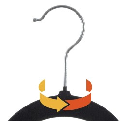 WIESZAK NA UBRANIA 20SZT. CZARNY 22536 - PRAKTYCZNY I ELEGANCKI
