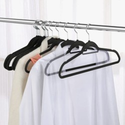WIESZAK NA UBRANIA 20SZT. CZARNY 22536 - PRAKTYCZNY I ELEGANCKI