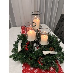 GAŁĄZKI NA STROIK 21CM 40SZT. - IDEALNE DO KOMPOZYCJI ŚWIĄTECZNYCH