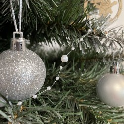 GIRLANDA CHOINKOWA PERŁY 5M - ELEGANCKA I DEKORACYJNA