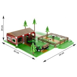 FARMA ZE ZWIERZĘTAMI + 2 AUTKA ROLNICZE - ZABAWA I NAUKA W JEDNYM