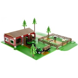 FARMA ZE ZWIERZĘTAMI + 2 AUTKA ROLNICZE - ZABAWA I NAUKA W JEDNYM