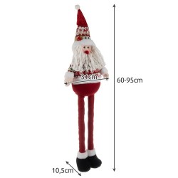 MIKOŁAJ ŚWIĄTECZNY TELESKOPOWY 95CM RUHHY 22340 - EFEKTOWNA OZDOBA
