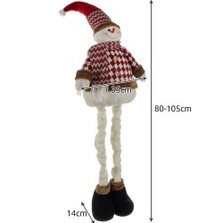 BAŁWAN ŚWIĄTECZNY TELESKOPOWY 105CM RUHHY 22341 - UROCZY I PRAKTYCZNY