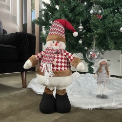 BAŁWAN ŚWIĄTECZNY TELESKOPOWY 105CM RUHHY 22341 - UROCZY I PRAKTYCZNY