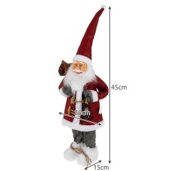 MIKOŁAJ FIGURKA ŚWIĄTECZNA 45CM RUHHY 22352 - IDEALNY AKCENT NA ŚWIĘTA