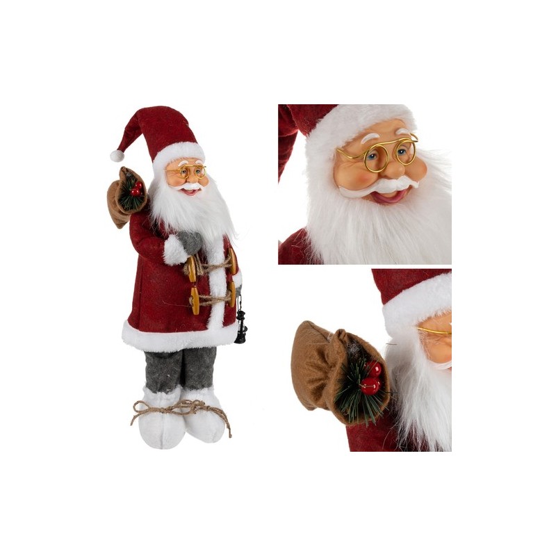 MIKOŁAJ FIGURKA ŚWIĄTECZNA 60CM RUHHY 22354 - DUŻA I EFEKTOWNA DEKORACJA