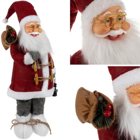 MIKOŁAJ FIGURKA ŚWIĄTECZNA 60CM RUHHY 22354 - DUŻA I EFEKTOWNA DEKORACJA
