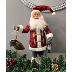 MIKOŁAJ FIGURKA ŚWIĄTECZNA 45CM RUHHY 22352 - IDEALNY AKCENT NA ŚWIĘTA