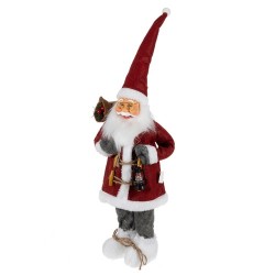 MIKOŁAJ FIGURKA ŚWIĄTECZNA 60CM RUHHY 22354 - DUŻA I EFEKTOWNA DEKORACJA