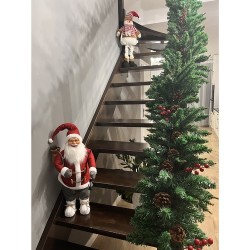 MIKOŁAJ FIGURKA ŚWIĄTECZNA 60CM RUHHY 22354 - DUŻA I EFEKTOWNA DEKORACJA