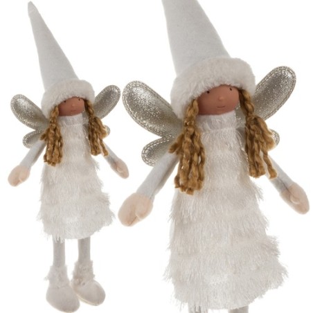 WRÓŻKA FIGURKA ŚWIĄTECZNA BIAŁA 22342 - KLASYKA I ELEGANCJA