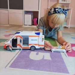 KARETKA POGOTOWIA AMBULANS - REALISTYCZNA ZABAWKA DLA DZIECI