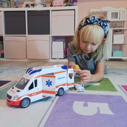 KARETKA POGOTOWIA AMBULANS - REALISTYCZNA ZABAWKA DLA DZIECI