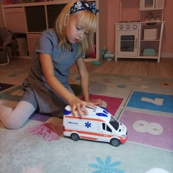 KARETKA POGOTOWIA AMBULANS - REALISTYCZNA ZABAWKA DLA DZIECI