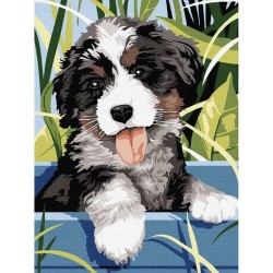 MALOWANIE PO NUMERACH 40X30CM PIES 22780 - KREATYWNA ROZRYWKA DLA KAŻDEGO