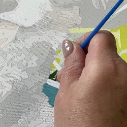 MALOWANIE PO NUMERACH 40X30CM PIES 22780 - KREATYWNA ROZRYWKA DLA KAŻDEGO