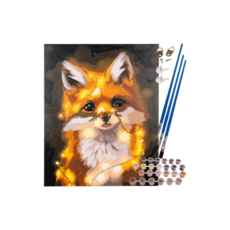 MALOWANIE PO NUMERACH 40X50CM LISEK 22782 - KLASYCZNY OBRAZ DO MALOWANIA