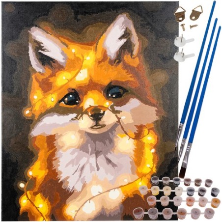 MALOWANIE PO NUMERACH 40X50CM LISEK 22782 - KLASYCZNY OBRAZ DO MALOWANIA
