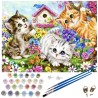 MALOWANIE PO NUMERACH 40X50CM KOTKI 22781 - ZABAWA I RELAKS