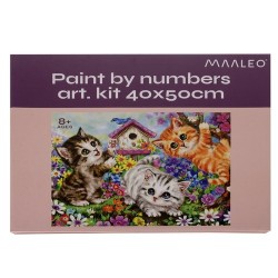 MALOWANIE PO NUMERACH 40X50CM KOTKI 22781 - ZABAWA I RELAKS