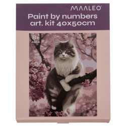 MALOWANIE PO NUMERACH 40X50CM KOTEK 22783 - IDEALNA ROZRYWKA DLA MIŁOŚNIKÓW SZTUKI