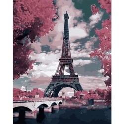 MALOWANIE PO NUMERACH 40X50CM WIEŻA 22784 - ZABAWA DLA CAŁEJ RODZINY