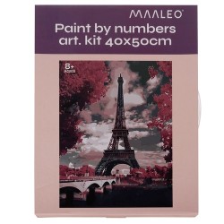 MALOWANIE PO NUMERACH 40X50CM WIEŻA 22784 - ZABAWA DLA CAŁEJ RODZINY