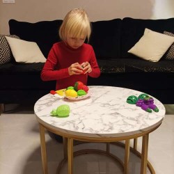 ZESTAW OWOCE WARZYWA DO KROJENIA W KOSZYCZKU - EDUKACYJNA ZABAWA DLA DZIECI