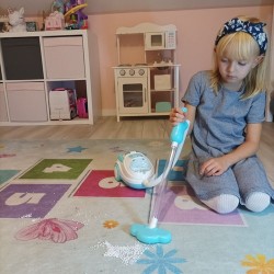 ODKURZACZ DZIECIĘCY NIEBIESKI - REALISTYCZNA ZABAWKA DLA DZIECI
