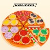 PIZZA DREWNIANA ZESTAW - EDUKACYJNA I ZABAWNA ZABAWKA DLA DZIECI