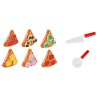 PIZZA DREWNIANA ZESTAW - EDUKACYJNA I ZABAWNA ZABAWKA DLA DZIECI