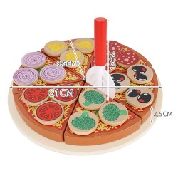 PIZZA DREWNIANA ZESTAW - EDUKACYJNA I ZABAWNA ZABAWKA DLA DZIECI