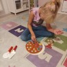 PIZZA DREWNIANA ZESTAW - EDUKACYJNA I ZABAWNA ZABAWKA DLA DZIECI