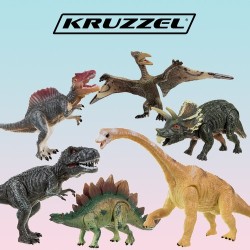 DINOZAURY FIGURKI RUCHOME 6SZT. - ZABAWKA DLA MAŁYCH ODKRYWCÓW